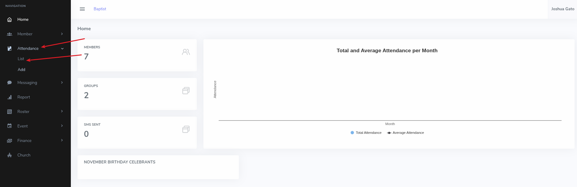 Attendance List Image